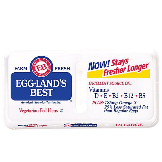 Egglands Best Large White Eggs - 18 Count