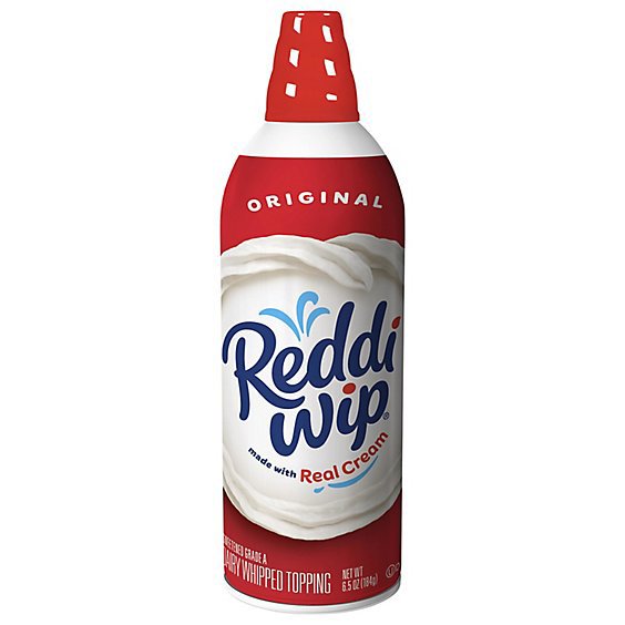 Reddi Wip Original Whipped Topping Made With Real Cream Spray Can - 6.5 Oz