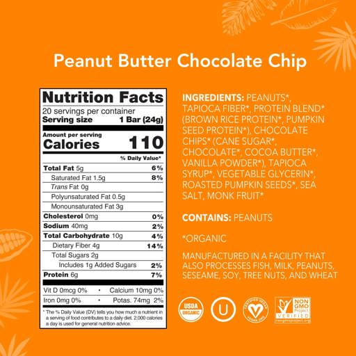 Mini Bars - Peanut Butter Chocolate Chip