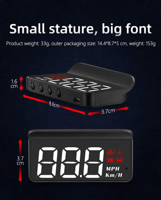 G10 Car GPS HUD Head Up Display Car Speed Windshield Projector Auto  Electronics Shift Reminder Water Temp KM/H MPH