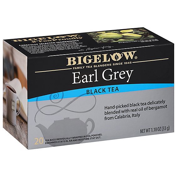 Bigelow Black Tea Bags Earl Grey 20 count - 1.18 Oz
