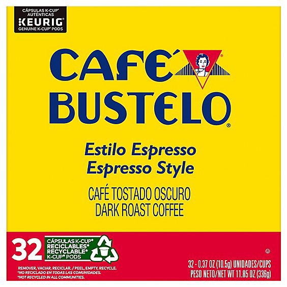 Bustelo Espresso K-cup - 32 Count