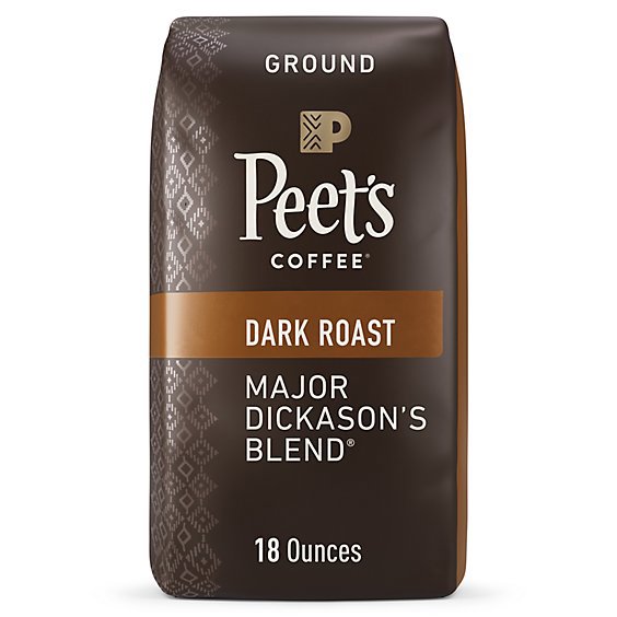 Peet's Coffee Major Dickasons Blend Dark Roast Ground Coffee Bag - 18 Oz