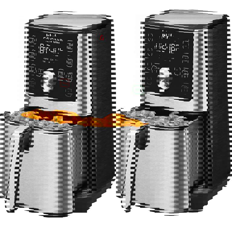 Instant Pot Vortex Plus 6-in-1, 4-quart Air Fryer Oven with Customizable Smart Cooking Programs, Nonstick and Dishwasher-Safe Basket, Includes Free App with over 1900 Recipes, Stainless Steel