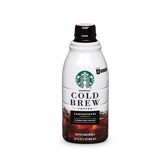 Starbucks Cold Brew Coffee Concentrate Signature Black - 32 FZ