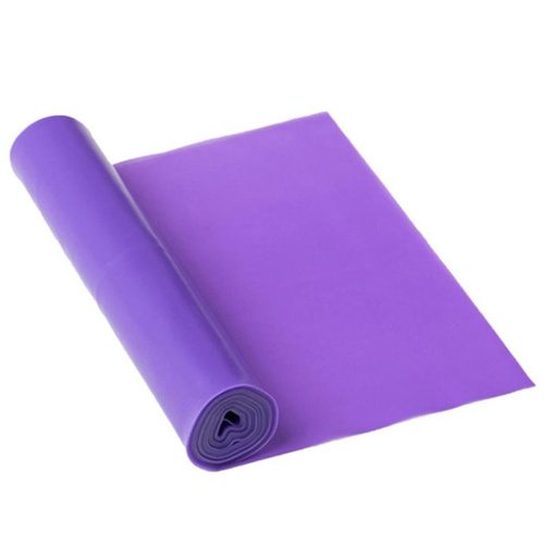 a roll of purple rubber band on a white background