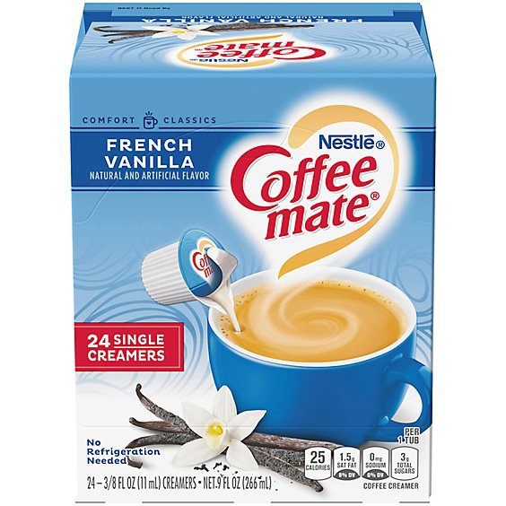Coffee Mate Nestle French Vanilla Liquid Coffee Creamer Singles - 9 Fl. Oz.