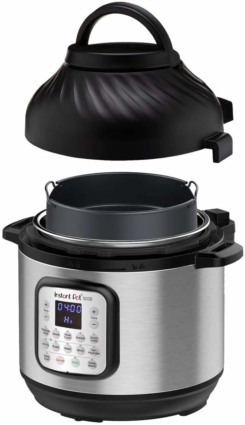 Can I use a ceramic coated inner pot when using the Air Fryer Lid