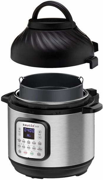 Instant Pot Duo Crisp 11-in-1 Air Fryer and Electric Pressure Cooker Combo with Multicooker Lids