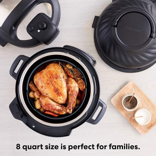 Instant Pot Duo Crisp 11-in-1 Air Fryer and Electric Pressure Cooker Combo with Multicooker Lids