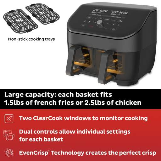 What is the wattage of Instant Pot Duo Crisp 11-in-1 Air Fryer and Electric  Pressure Cooker Combo with Multicooker Lids that Air Fries, Steams, Slow  Cooks, Sautés, Dehydrates and More?