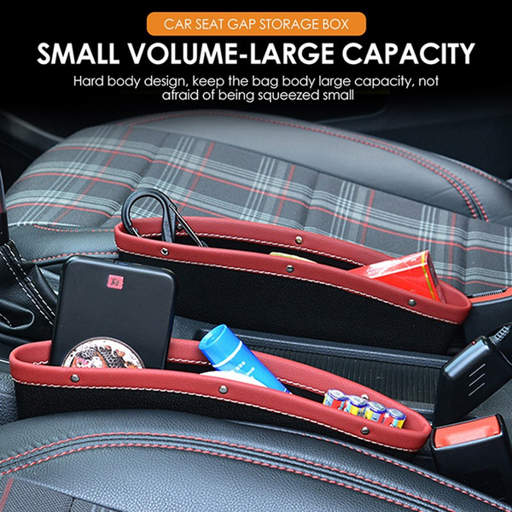 a small volume large capacity car seat gap storage box