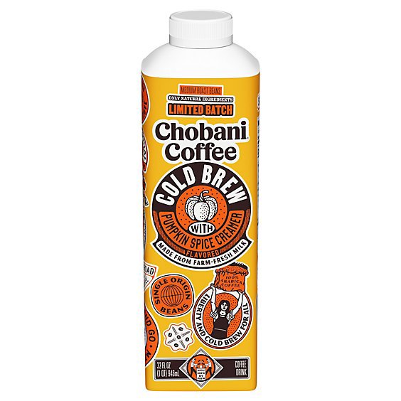 Chobani Cold Brew Dairy Pumpkin Coffee - 32 Fl. Oz.