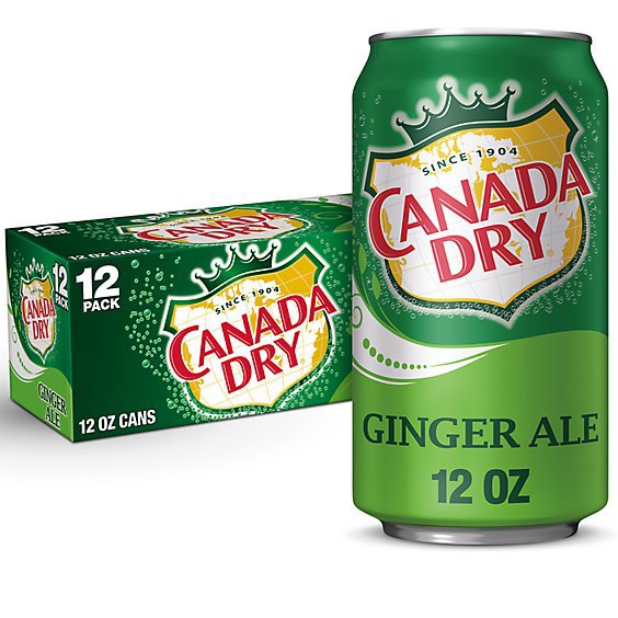 Canada Dry Ginger Ale Caffeine Free - 12-12 Fl. Oz.