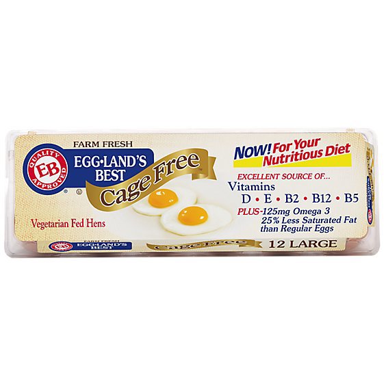 Egglands Best Cage Free Large Brown Eggs - 12 Count