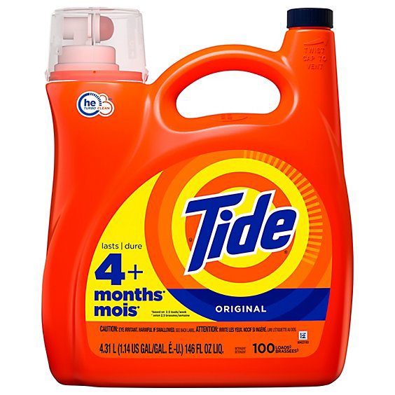 Tide Liquid Detergent Original He - 146 Fl. Oz.