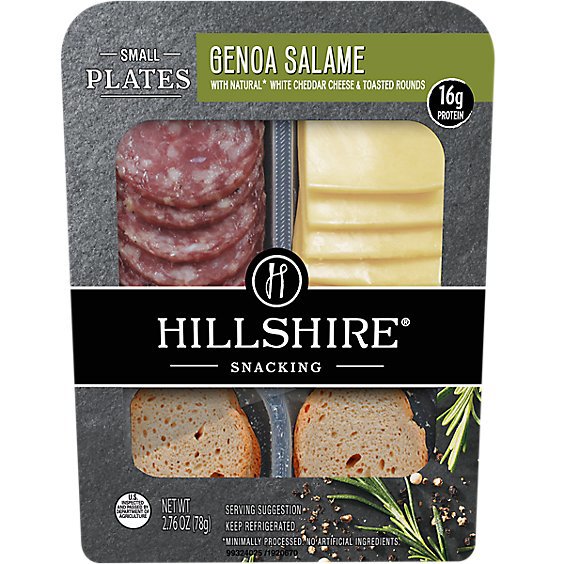 Hillshire Farm Snacking Small Plates Genoa Salami & White Cheddar Cheese - 2.76 Oz