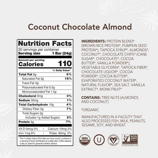Mini Bars - Coconut Chocolate Almond