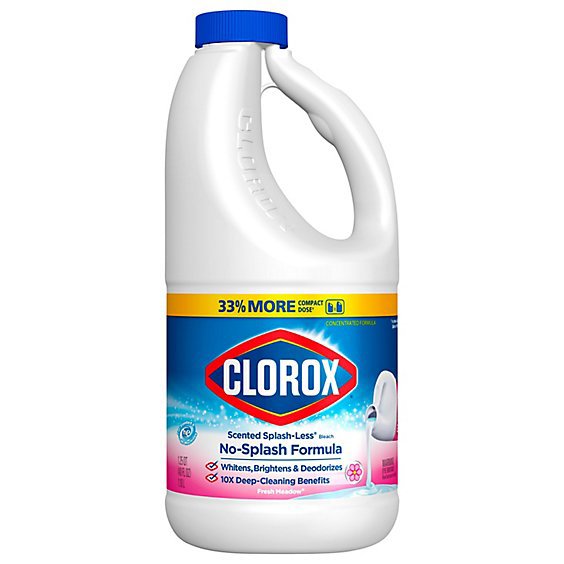 Clorox Splash-less Liquid Bleach Fresh Meadow - 40 FZ