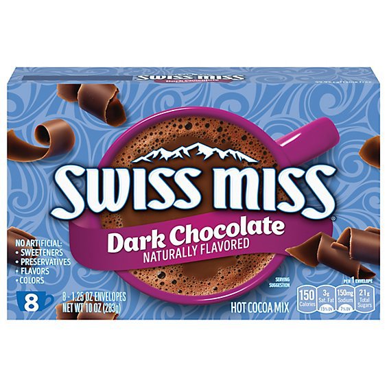 Swiss Miss Dark Chocolate Flavored Hot Cocoa Mix - 8-1.25 Oz