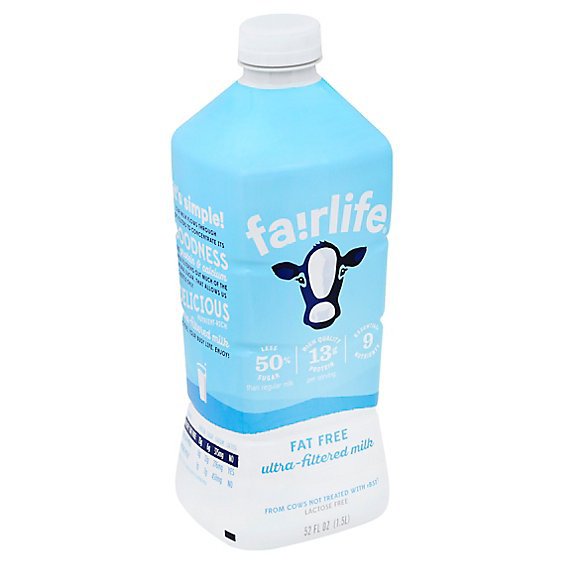 Fairlife Milk Ultra-Filtered Fat Free - 52 Fl. Oz.