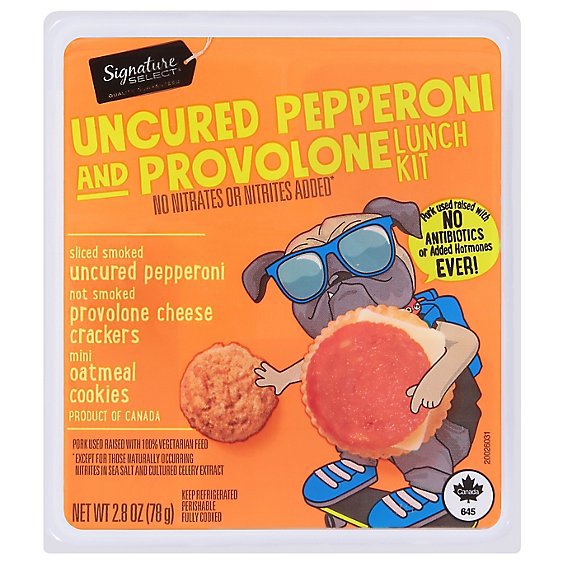 Signature SELECT Uncured Pepperoni And Provolone Lunch Kit - 2.8 Oz