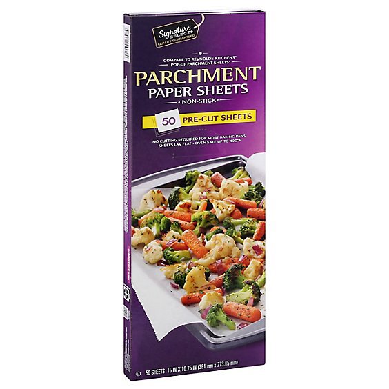 Signature Select Parchment Paper Sheets - 50 CT