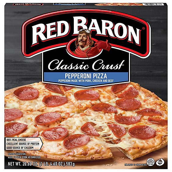 Red Baron Pizza Classic Crust Pepperoni - 20.6 Oz