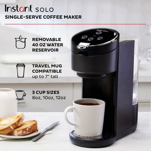 Instant Solo Single Serve Coffee Maker - Black