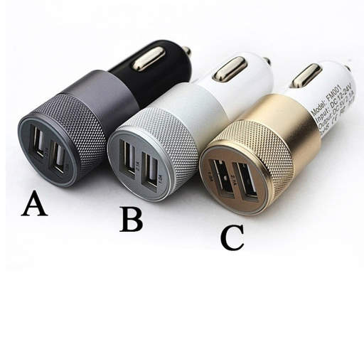 three car chargers with the letters a b and c next to them