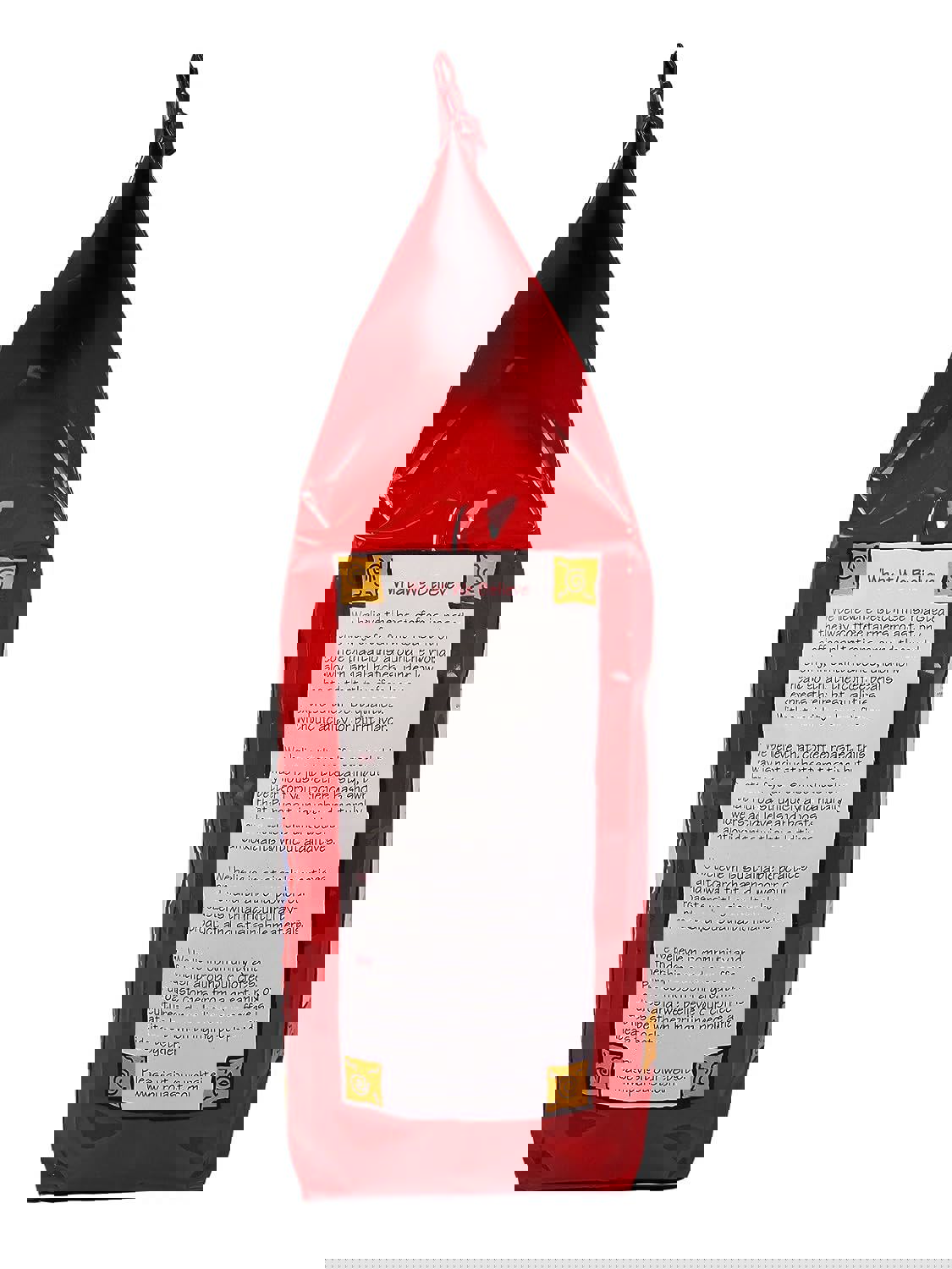 the back of a bag of coffee says what we believe