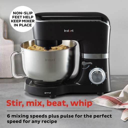 How do I start and stop mixing ingredients on the Instant Stand Mixer Pro?