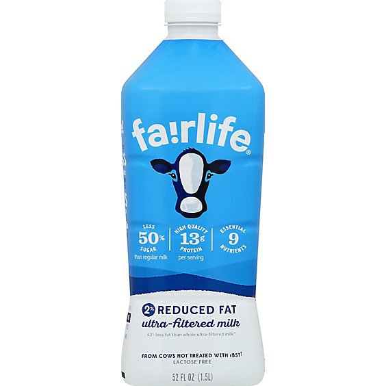 Fairlife Milk Ultra-Filtered Reduced Fat 2% - 52 Fl. Oz.