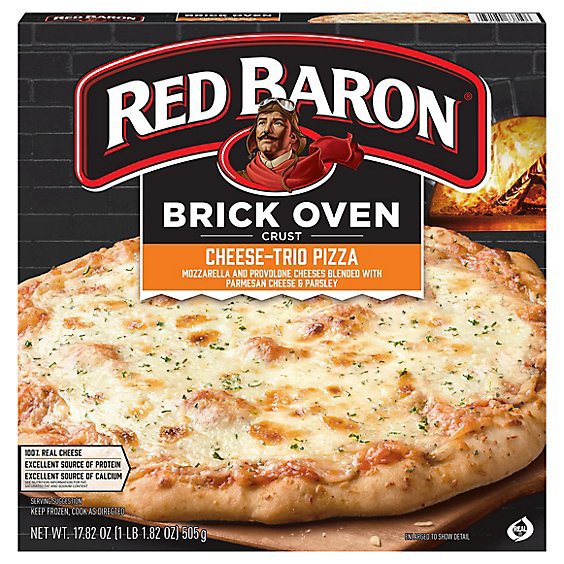 Red Baron Pizza Brick Oven Crust Cheese Trio - 17.82 Oz