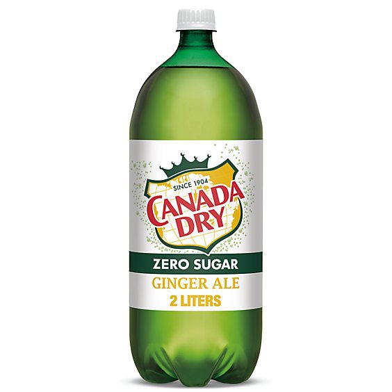 Canada Dry Soda Zero Sugar Ginger Ale - 2 Liter