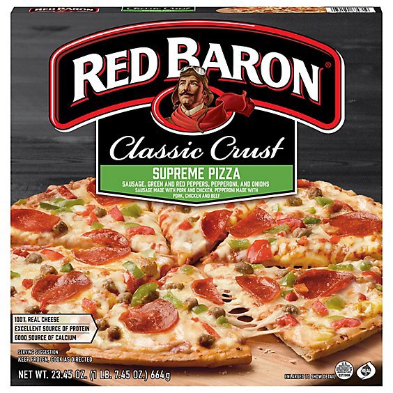 Red Baron Pizza Classic Crust Supreme - 23.45 Oz