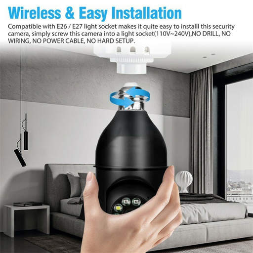 a picture of a camera that says wireless and easy installation