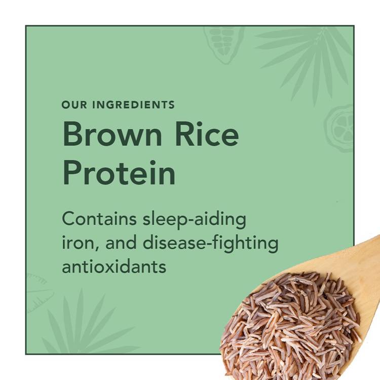 brown rice protein contains sleep aiding iron and disease-fighting antioxidants