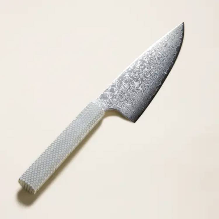 Grey Japanese Knife on white background